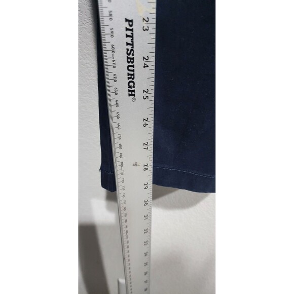 Tommy Hilfiger Pants Mens 42x30 Blue Chino Flat Front Straight Leg - Picture 8 of 16